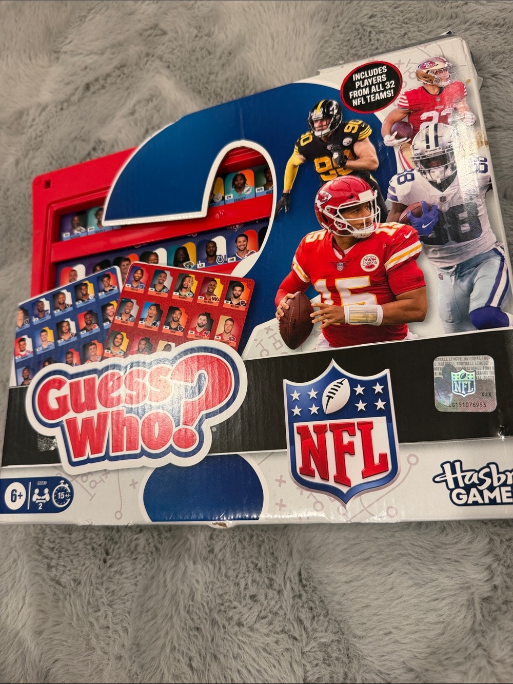 Hasbro NFL Guess Who? Game - Red, Blue, White